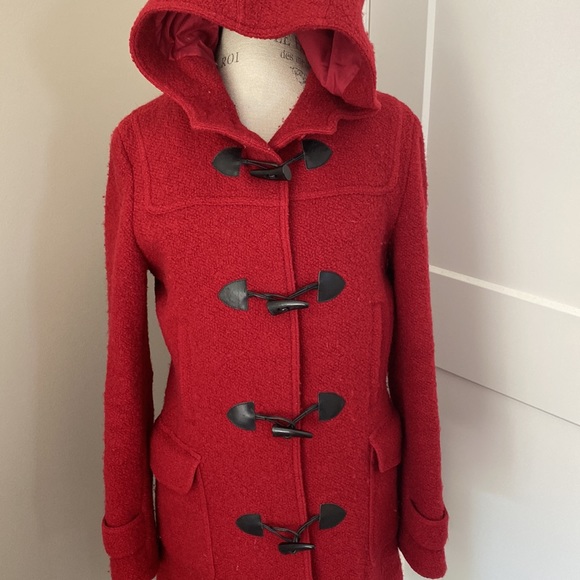 Express red toggle winter coat size 11/12 - Picture 2 of 7